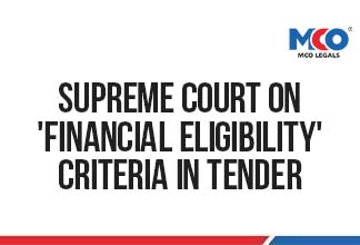 Supreme Court on 'Financial Eligibility' Criteria in Tender