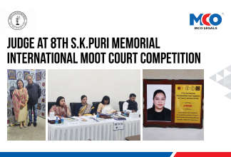 Judge at 8th S.K.Puri Memorial International Moot Court Competition