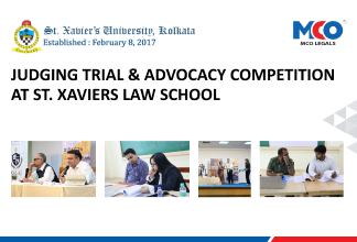 Judging Trial & Advocacy Competition at St. Xaviers Law School